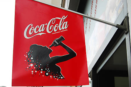 Coca Cola-Fahne
