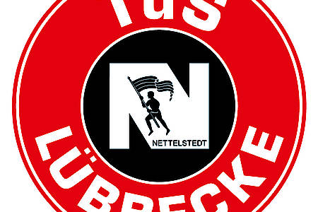 rot schwarzes Logo des TuS N-Lübbecke