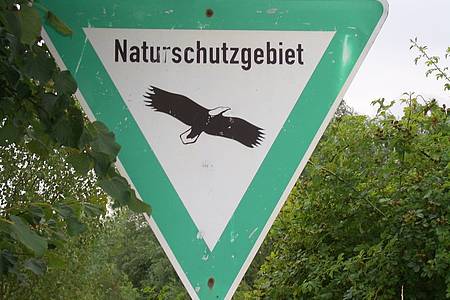 Hinweisschild Naturschutzgebiet